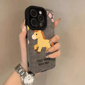 Dark Horse Chi Chun cho iPhone 1716promax Trường hợp iPhone 15 Sáng tạo 14 Fine Hole 12 Tất cả Bao bì