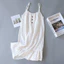Shop Cotton Crepe Váy Ngủ Nữ Homewear Sợi Cotton Thoải Mái Hút Mồ Hôi Sling Váy Bộ Đồ Ngủ Cotton Nguyên Chất Rời Váy Dài Xuân Hè