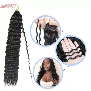 HFSHY Móc bím tóc boho dây tổng hợp chịu nhiệt cao, phù hợp tạo kiểu tóc xoăn và mở rộng