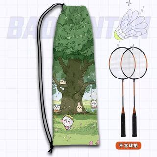 Túi vải flanel hoạt hình dung tích lớn dành cho vợt cầu lông