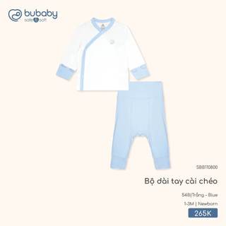 Bubaby SBB110800 Bộ dài tay cài chéo   🔅 SS26.T2.2