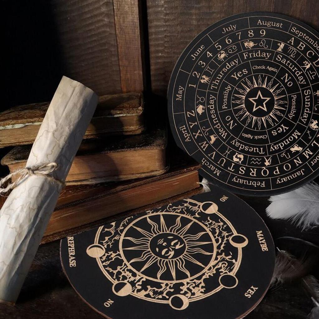 Ouija Spirit Board Gỗ Siêu Vật Lý Planchette Bảng Tin Có Chữ Cái Ouija Board Game Fortune Telling mueadsyvn