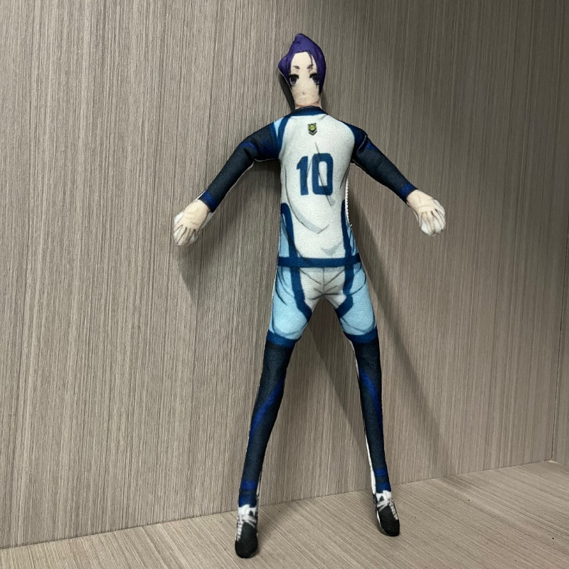 Khóa Xanh Sang Trọng Đồ Chơi Nhồi Bông Trò Chơi Anime Hình Búp Bê Xoắn Hình Isagi Yoichi Trang Trí Phòng Anime Ngoại Vi Sáng Tạo Quà Tặng