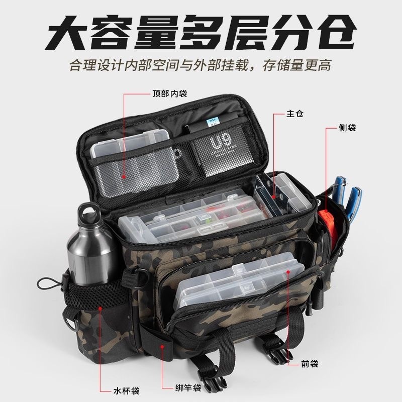Túi Đựng Dụng Cụ Câu Cá Đa Năng - Thắt Lưng & Đeo Vai, Bảo Quản Thiết Bị Hiệu Quả