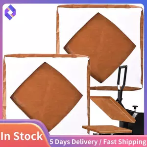 2 Chiếc Bọc Nắp Báo Chí Nhiệt Platen Bọc 15X15 Inch Chịu Nhiệt Có Thể Tái Sử Dụng Báo Chí Nhiệt Bọc Bao