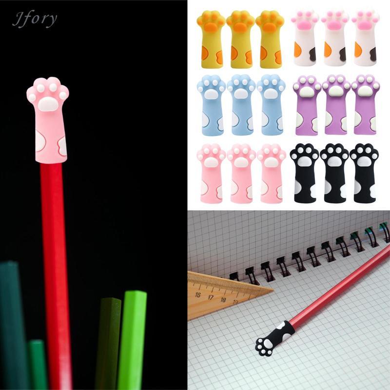 Jfory Nút chặn kim đan Cat Paw, Nút chặn đầu kim, Đồ dùng nghệ thuật nhẹ Bảo vệ đầu để may và móc tay