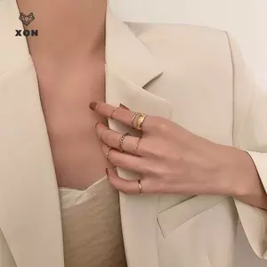 Vòng Trang Sức Bohemian Retro, Thiết Kế Hình Học Nhiều Lớp cho Nữ - Bộ 7 Chiếc [Mina]