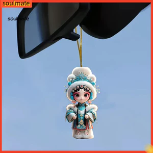 Linh hồn Đồ trang trí Giáng sinh 2D acrylic treo cây, búp bê opera Trung Quốc truyền thống, trang trí lễ hội nhà
