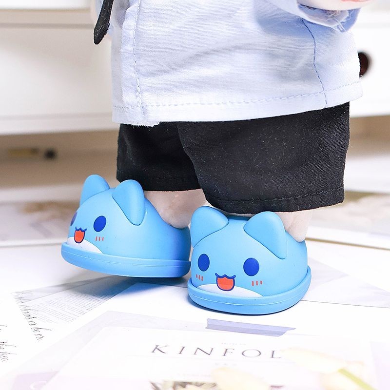 Giày Bé 20cm Đứng Được Cotton Búp Bê Tập Đi Giày Béo Cơ Thể Bé Quần Áo Đầu Chó Búp Bê Trang Phục Phụ Kiện 3.2