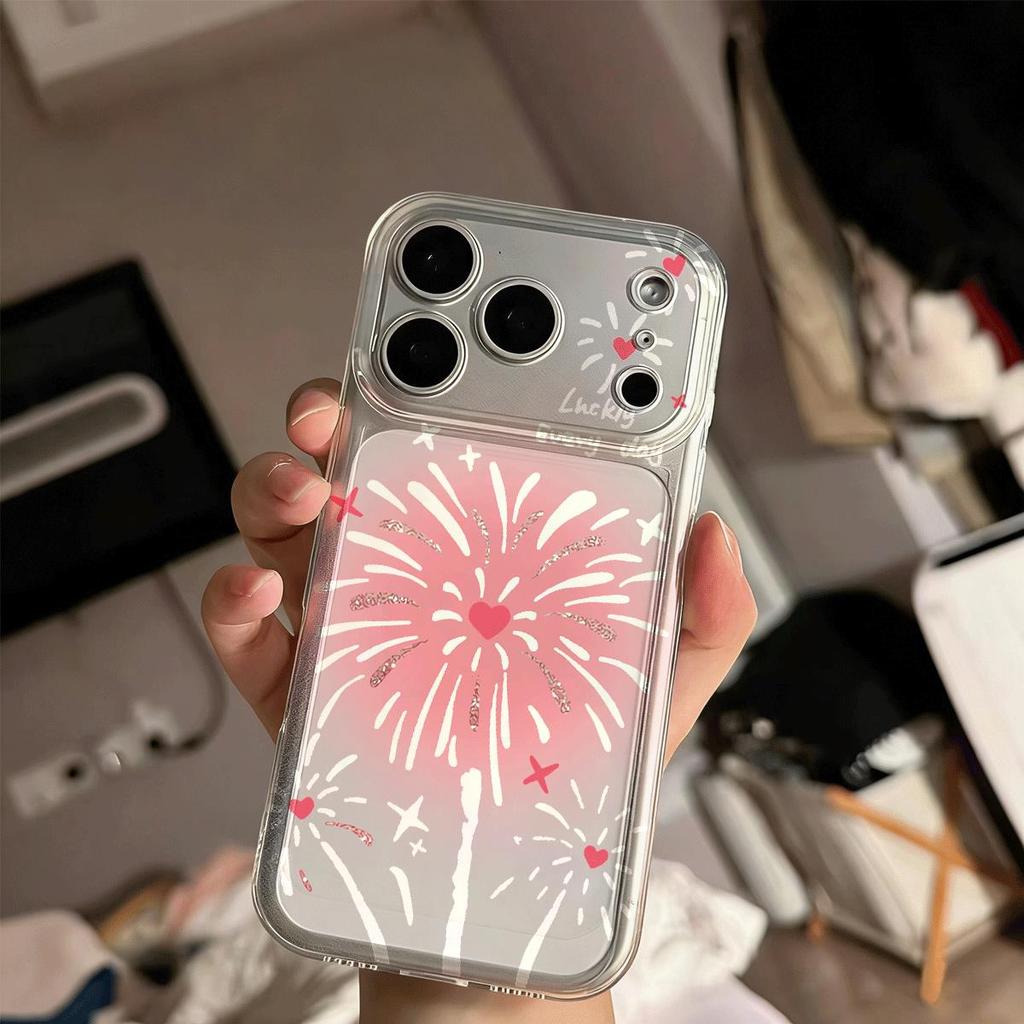 Bột tim pháo hoa cho 16 trường hợp iPhone 17Air Space Case 14 13 11Pro