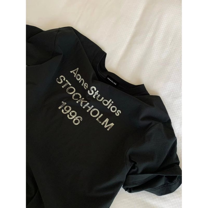 Aone Studios Stockholm 1996 Áo thun Cotton cỡ lớn Unisex Dạo phố hàng đầu