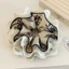 SHUPUN Băng đô ruột lớn, Satin có băng đô ren cạnh rộng, Phụ kiện tóc hoa in mực thời trang dành cho nữ