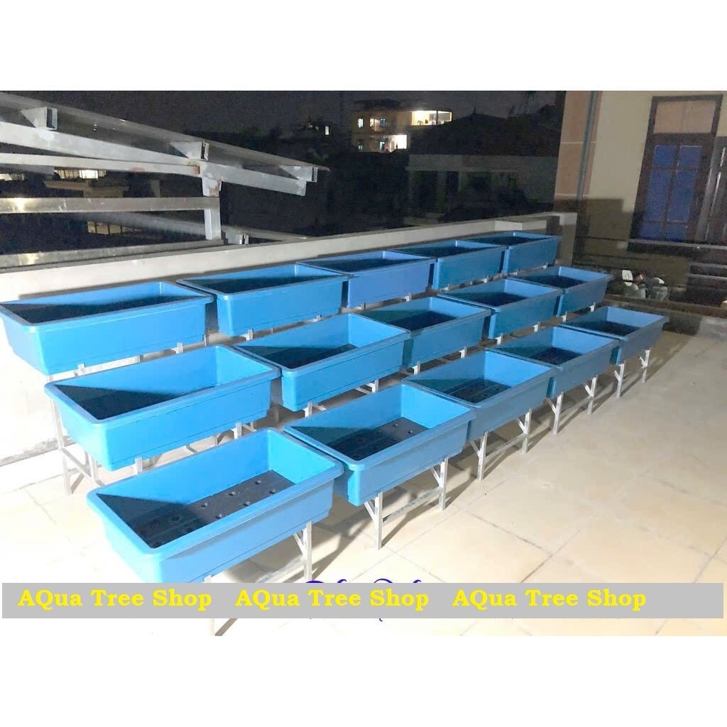 KỆ TRỒNG RAU BẬC THANG 3 TẦNG DÙNG CHO CHẬU CỠ ĐẠI 68X43CM (CHƯA BAO GỒM CHẬU)