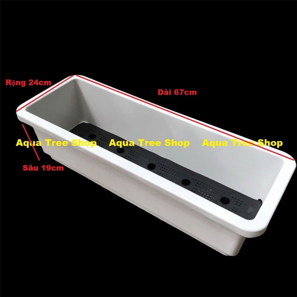 Chậu Trồng Cây Ban Công Thông Minh - Chậu Nhựa Trồng Rau, Trồng Hoa Có Khay Chứa Nước