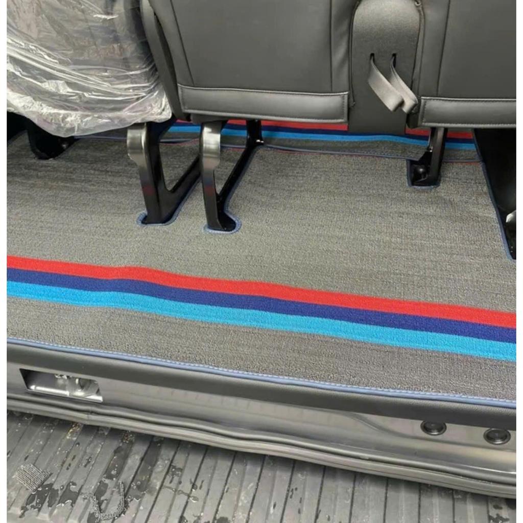 [16 chỗ] Thảm cước lót sàn xe 16 chỗ solati và ford transit đủ các đời xe to may sẵn bo viền theo form xe có khuy bấm