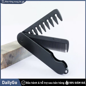 Heabety lược gấp mini nhựa răng rộng dùng dầu dưỡng Lược gấp / Lược bỏ túi，Lược đa năng，Răng rộng