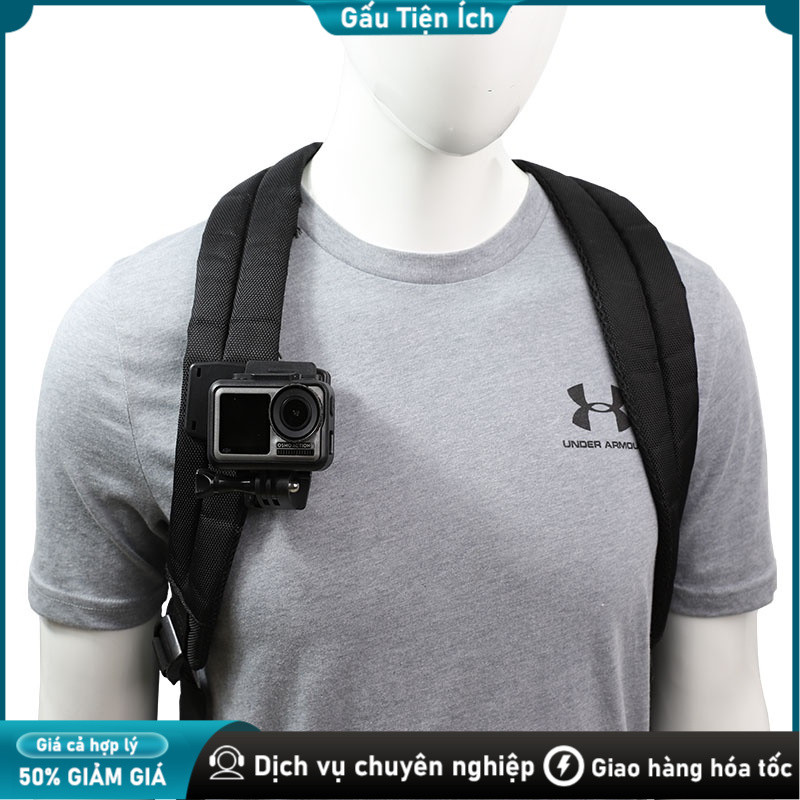 Phụ kiện kẹp balo cho máy quay hành trình Xoay 360 độ，Kẹp Camera Hành Trình，Đa năng，Gắn túi，Đi phượt, leo núi, du lịch
