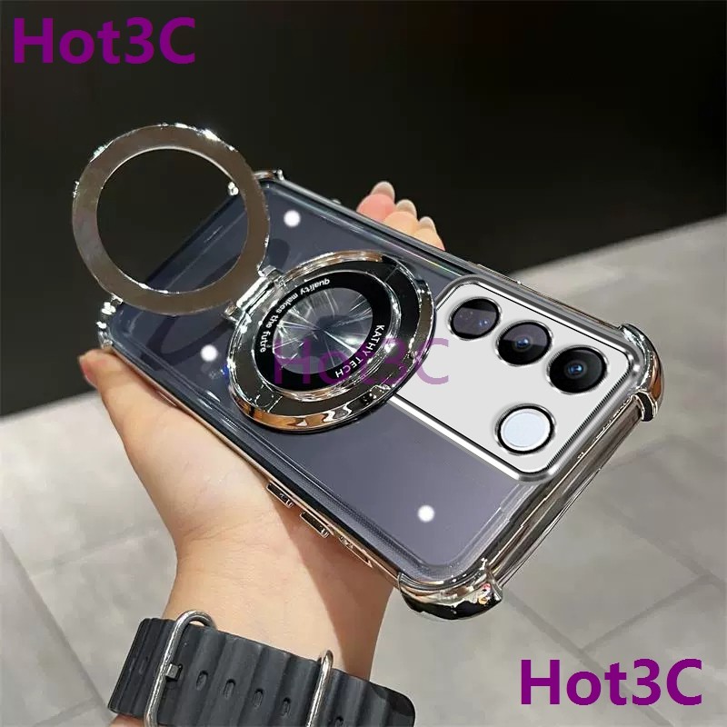 Ốp Lưng Dành Cho Vivo V27 5G / V27 Pro 5G tpu Chống Sốc Giá Đỡ Điện Thoại Di Động SJZJ