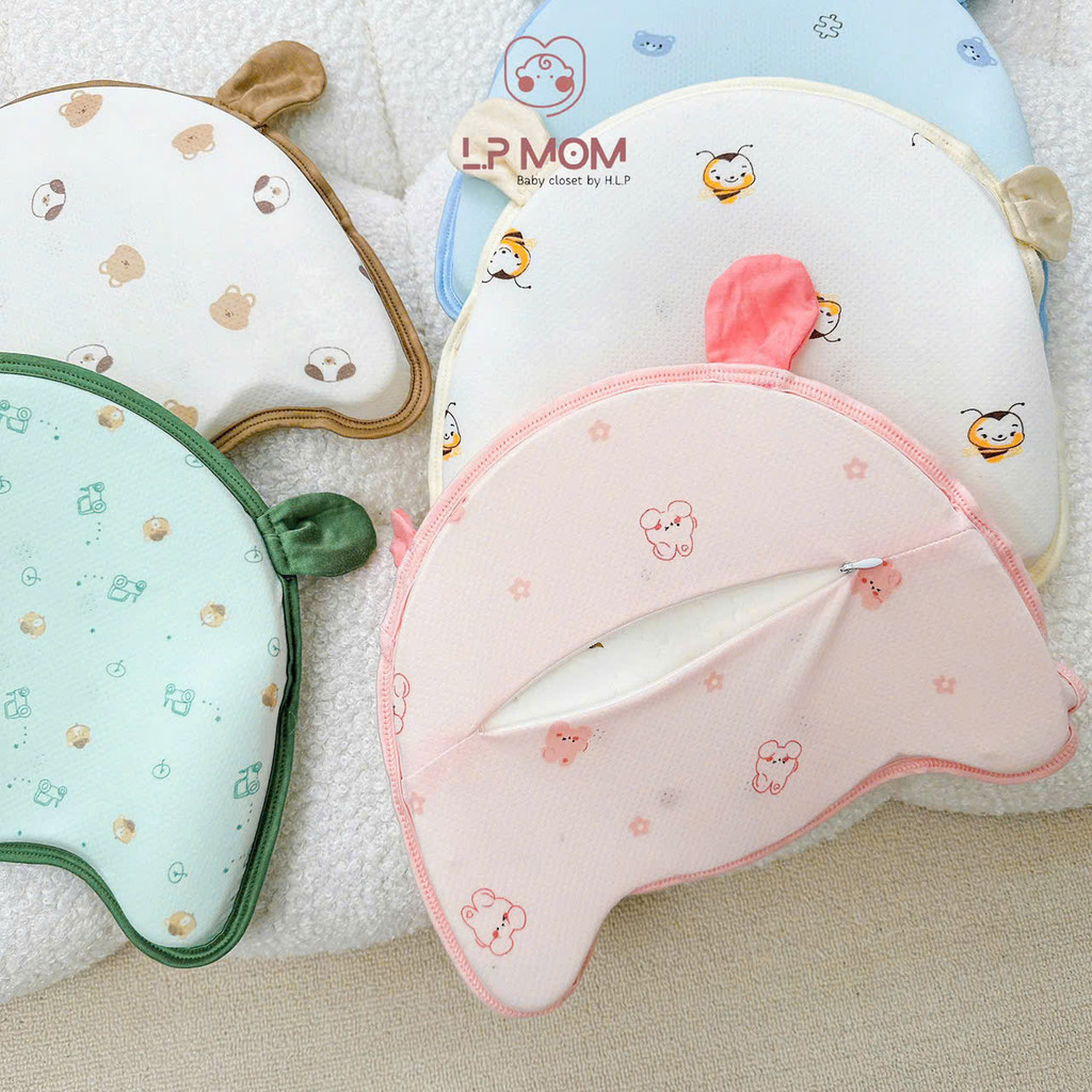[G6 kích thước 28x22x4,5 ] Gối cao su mềm thoáng khí mát mẻ mùa hè cho bé