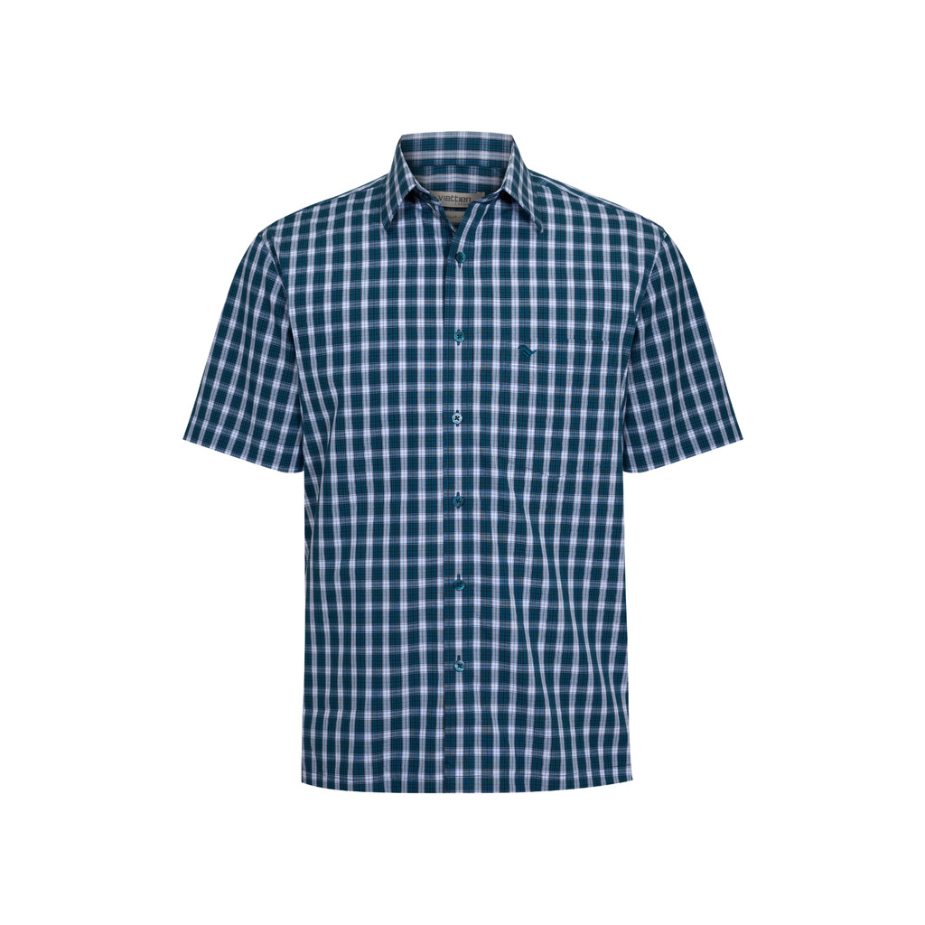 Áo sơ mi ngắn tay vạt ngang VIETTIEN SMART CASUAL vải Polyester form REGULAR VT00000723