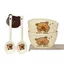 Bát sứ tay cầm và thìa chuột lang Capybara trong hộp xốp xinh xắn, lý tưởng cho trải nghiệm ẩm thực độc đáo.