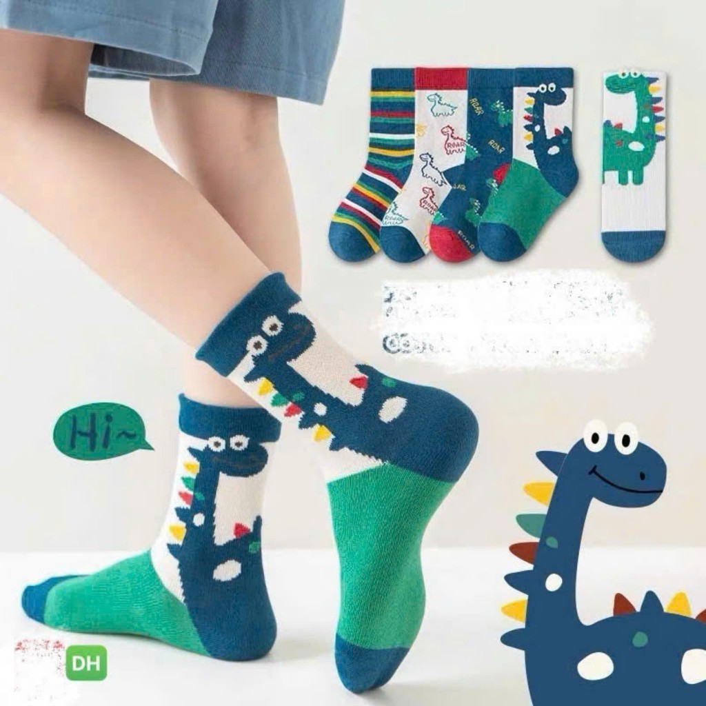 Set 5 Đôi Tất Cho Bé Gái Họa Tiết Kuromi Tím Phong Cách Hàn Siêu Hot Mẫu Mới Nhất [FREESHIP]