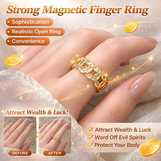 Women's Moissanite Feng Shui Ring, adjustable by xiaoji3.vn