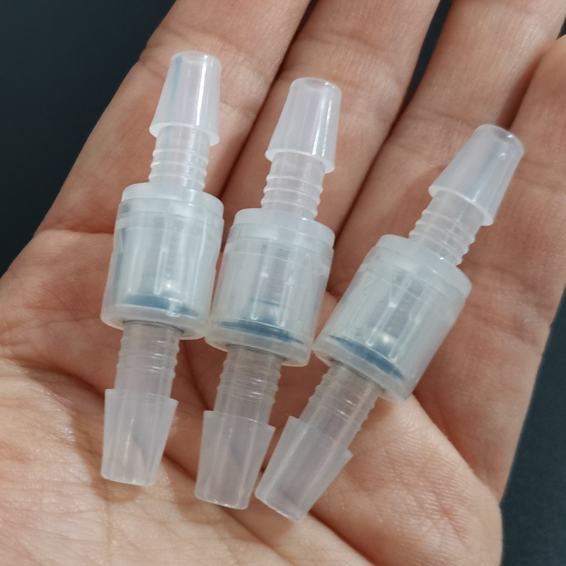 Van một chiều 1/4 3/16 1/8 PP/PVDF chịu áp thấp, van lò xo ozone, dùng cho nước/khí