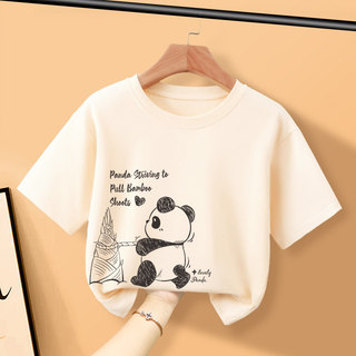 Áo thun cổ tròn in hình đơn giản，dễ thương theo phong cách Instagram dành cho bé trai，kiểu dáng thường ngày và thoải mái