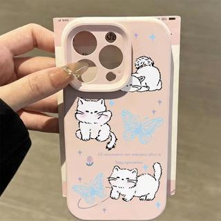 Mèo và bướm vui vẻPhù hợp với16vỏ điện thoại iPhone1 Air,vỏ siliconchocácmodel14/11Pro