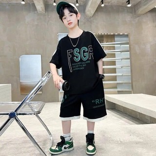 Bộ quần áo bé trai 18-52kg mẫu RSGR chất liệu thoáng mát, thấm hút mồ hôi. Thiết kế năng động. NL9