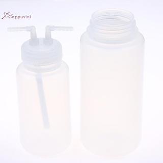 Bình rửa Cappuvini 250ml / 500ml, Xi lanh rửa khí nhựa trong suốt Poly PP, để pha chế phòng thí nghiệm chất lỏng đẹp