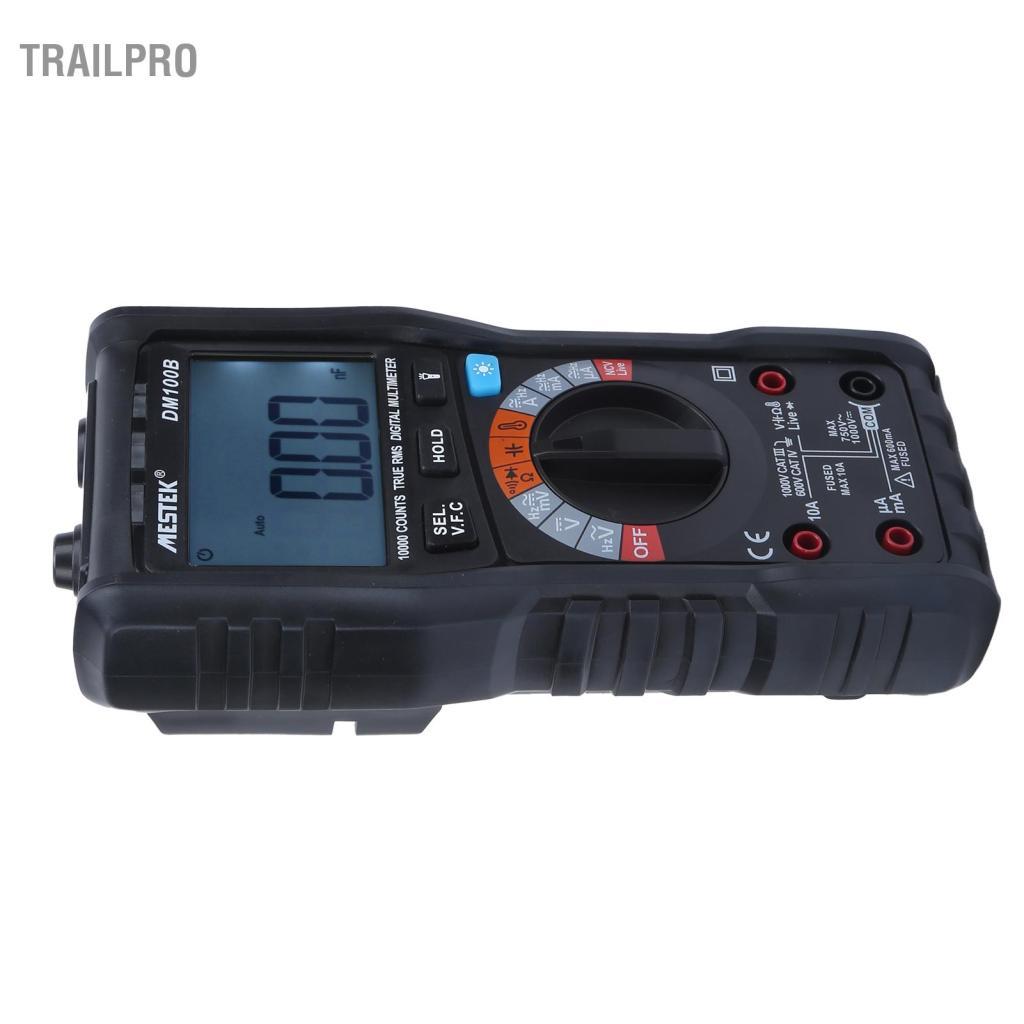 TrailPro Đồng hồ đo điện áp vạn năng DM100B di động cho ngành công nghiệp gia đình