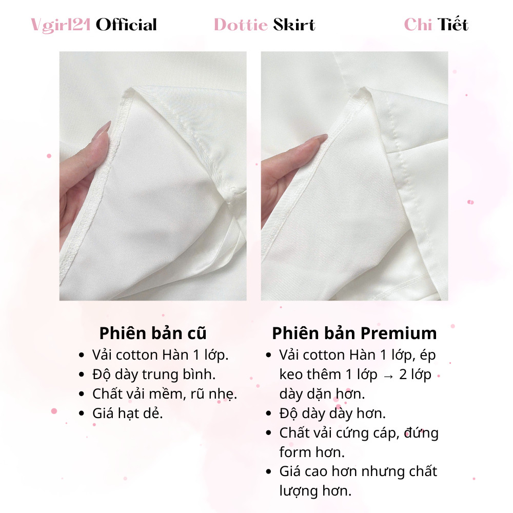 [DEAL MỞ BÁN] - Dottie Skirt - Chân Váy Chấm Bi / Trơn Chữ A Nữ - Kèm Quần Bảo Hộ - Dễ Phối Đồ - Phù Hợp Mùa Hè Mùa Thu
