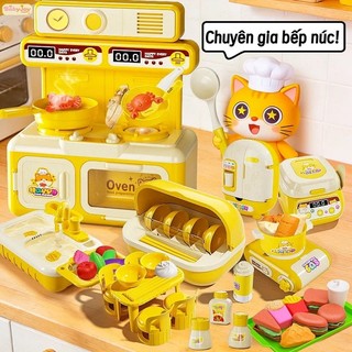 【BabyJoy】Bộ đồ chơi nấu ăn món mini cho bé,mô phỏng nhà bếp thực tế,giúp học kỹ năng sống,Thiết kế đẹp mắt