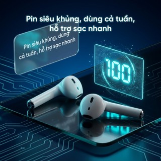 Tai Nghe không dây TWS AA2 Bluetooth V5.3 Âm Thanh HIFI, Thiết Kế Nhỏ Gọn, Kết Nối Ổn Định Từ 15-25m
