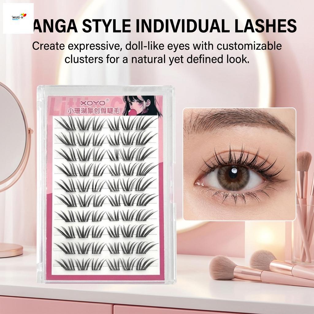 Phong Cách Pháp Khối Lượng Tự Nhiên Lông Mi Sợi Tổng Hợp C Curl Đen 9-13mm Có Thể Tái Sử Dụng
