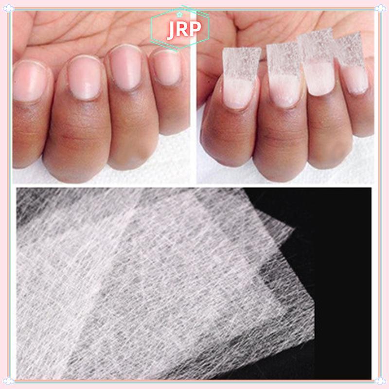 JRP 10 / 20 Chiếc Sợi Thủy Tinh Lụa Cho Móng Tay Nối Dài Mẫu Không Dệt Lụa UV Gel Fiber JRP