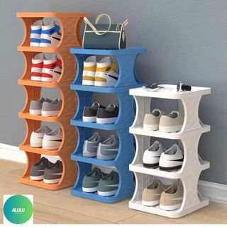Kệ Giày 6 Tầng Gấp Gọn Tiện Lợi, Kệ Dép Nhựa Đa Năng Tiết Kiệm Diện Tích - Kho Sỉ Gia Dụng Alulu