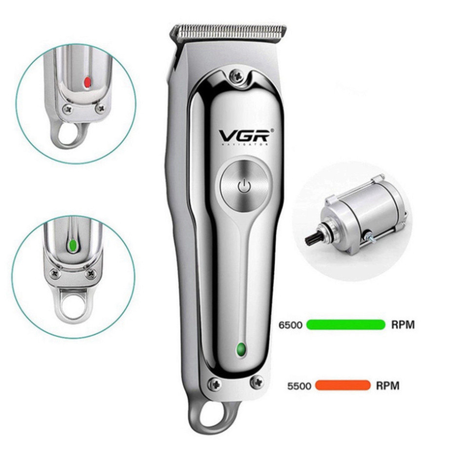 Tông Đơ Cắt Tóc Chuyên Nghiệp VGR , Tăng Đơ Cắt Tóc Gia Đình Người Lớn Trẻ Em