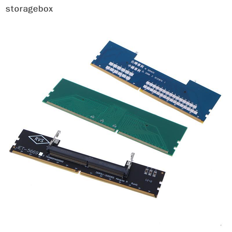 [Hộp lưu trữ] Máy tính xách tay DDR3 DDR4 DDR5 SO-DIMM sang máy tính để bàn Bộ chuyển đổi thẻ Bộ chuyển đổi đầu nối RAM Bộ chuyển đổi đẹp