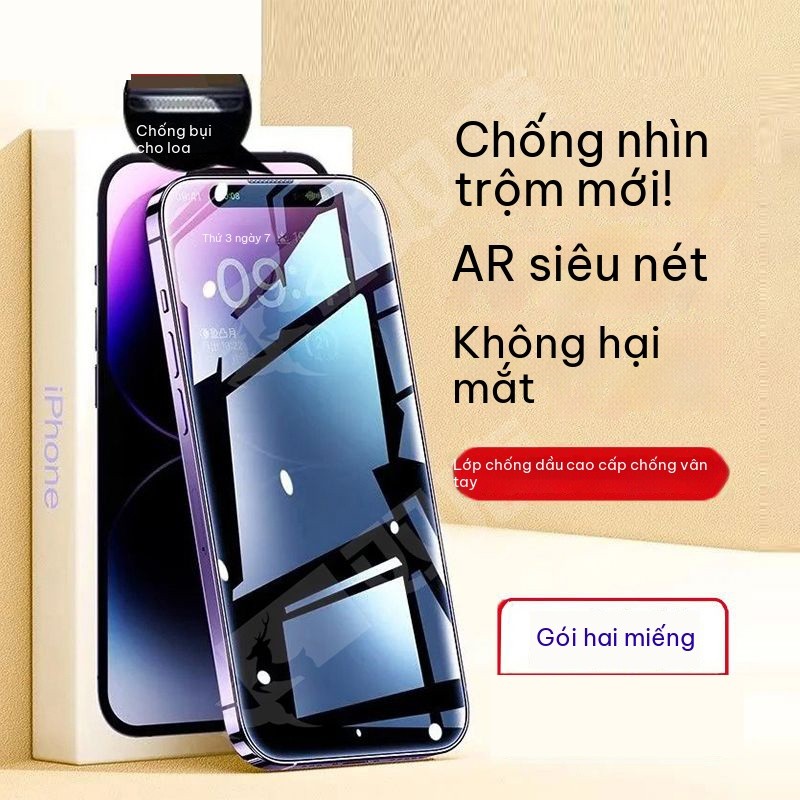 Dành cho iPhone17Air kính cường lực iPhone15Pro chống lóa 14 chống vỡ bể