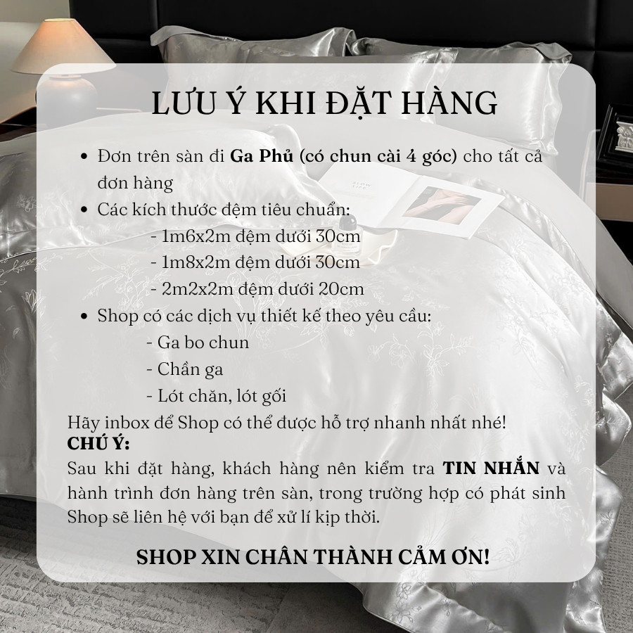 (ST365) Bộ chăn ga gối phi lụa mang phong cách cổ điển, sang trọng cực xinh với tông màu hài hòa - Memminbedding
