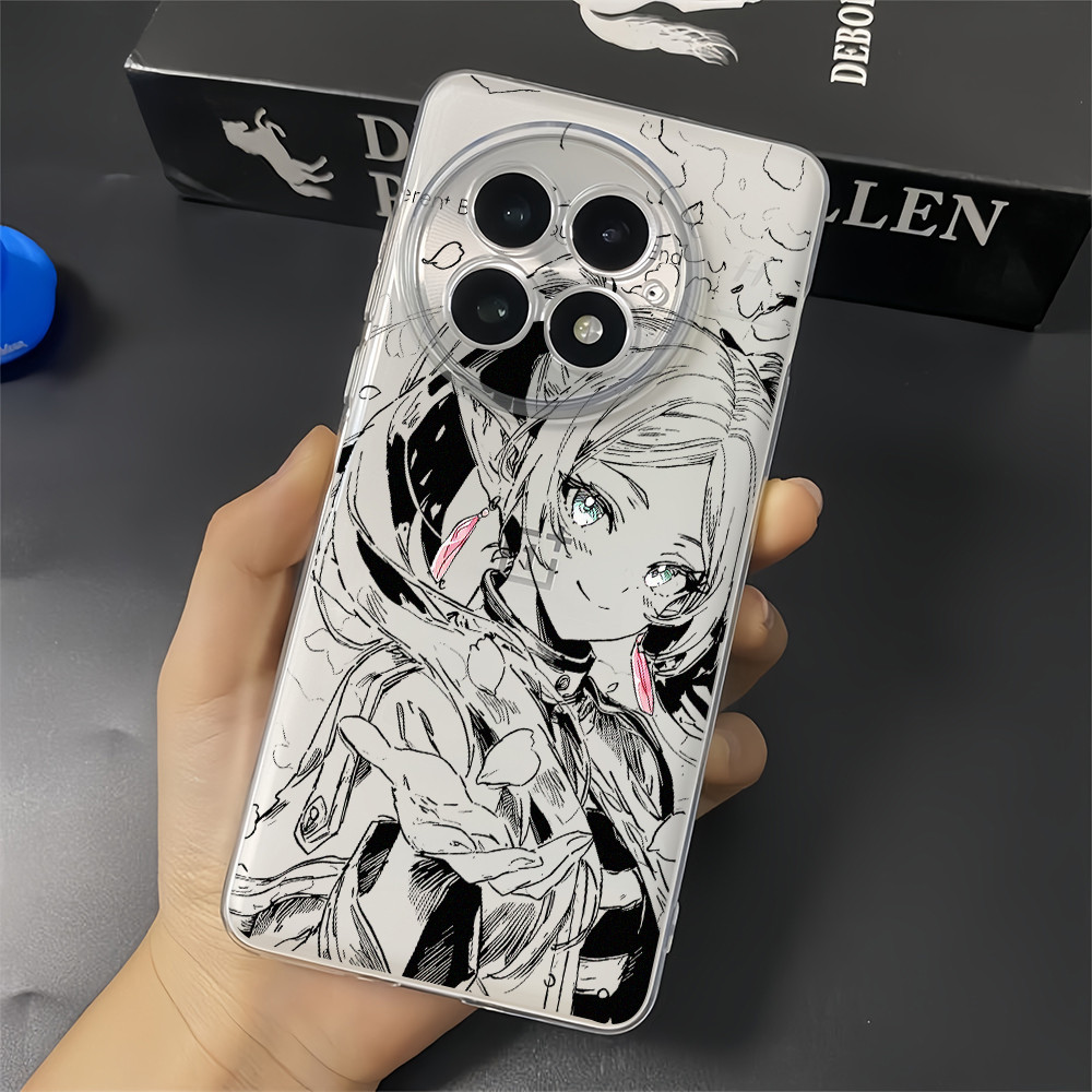 Anime FRIEREN Mềm TPU Trong Suốt Ốp Lưng Điện Thoại Oneplus Ace 6 / 15 13 13R 13T 12 12R 11 Ace 5 Pro Ace 3 3V 2V Nord 5 / Bảo Vệ Camera Chống Sốc One plus Cover
