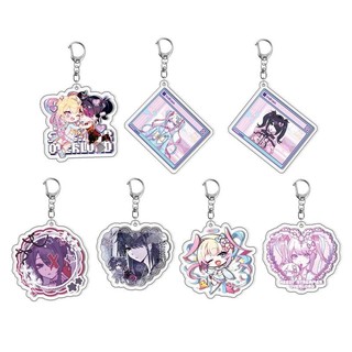 Needy Streamer Quá Tải Anime Móc Khóa Ame-chan KAngel Noa Amano Nam Móc Chìa Khóa Dành Cho Nữ Hoạt Hình Hình Acrylic Mặt Dây Chuyền Quà Tặng