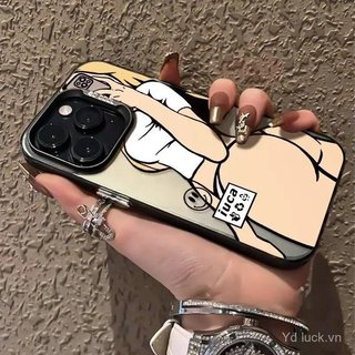 Ốp Điện Thoại Thời Trang Cô Gái Độc Đáo Ảnh Niche Sơn Bảo Vệ Thích Hợp Cho iPhone 17promax / 16pro / 14plus / 15 Chống Sốc 13promax / 12 / 11pro / xsmax / 14pro / 13 / 15plus Ốp Điện Thoại Chống Sốc