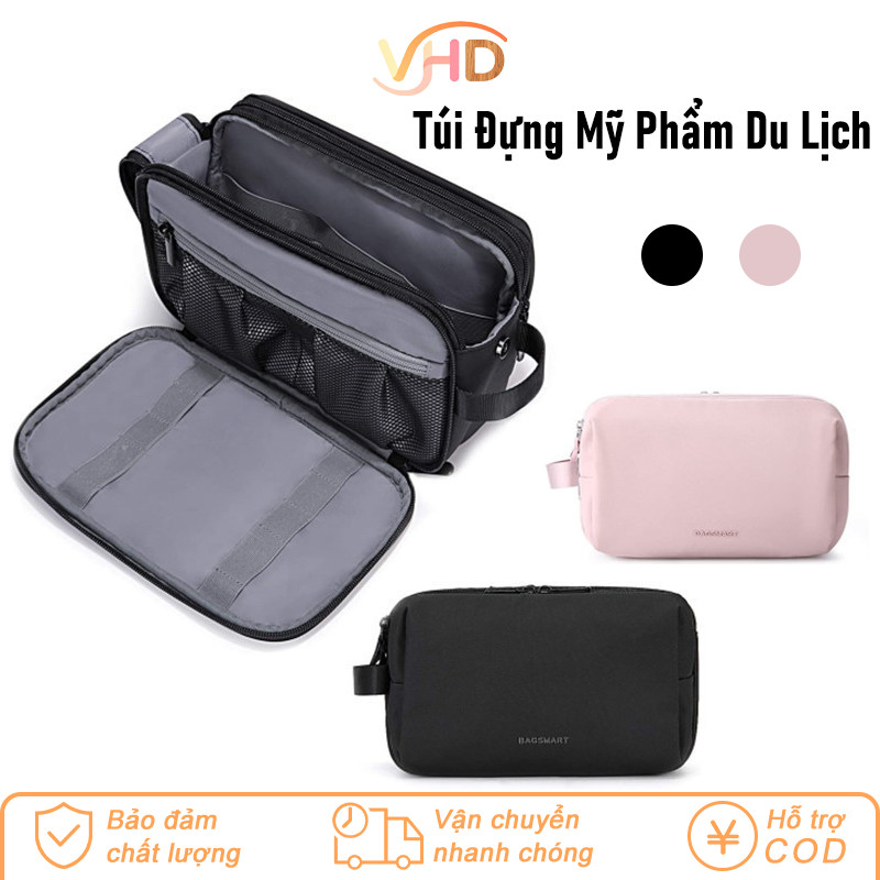 Túi Đựng Mỹ Phẩm Du Lịch - Sức Chứa Lớn, Nhiều Ngăn, Chống Nước, Đựng Đồ Vệ Sinh Cá Nhân Tiện Dụng