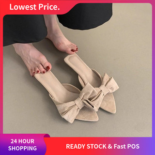 Dép Nữ Mùa Hè Mới Nơ Phong Cách Pháp Nhẹ Nhàng Cổ Tích Dạ Hội Gió Phù Hợp Với Đầm Sandal