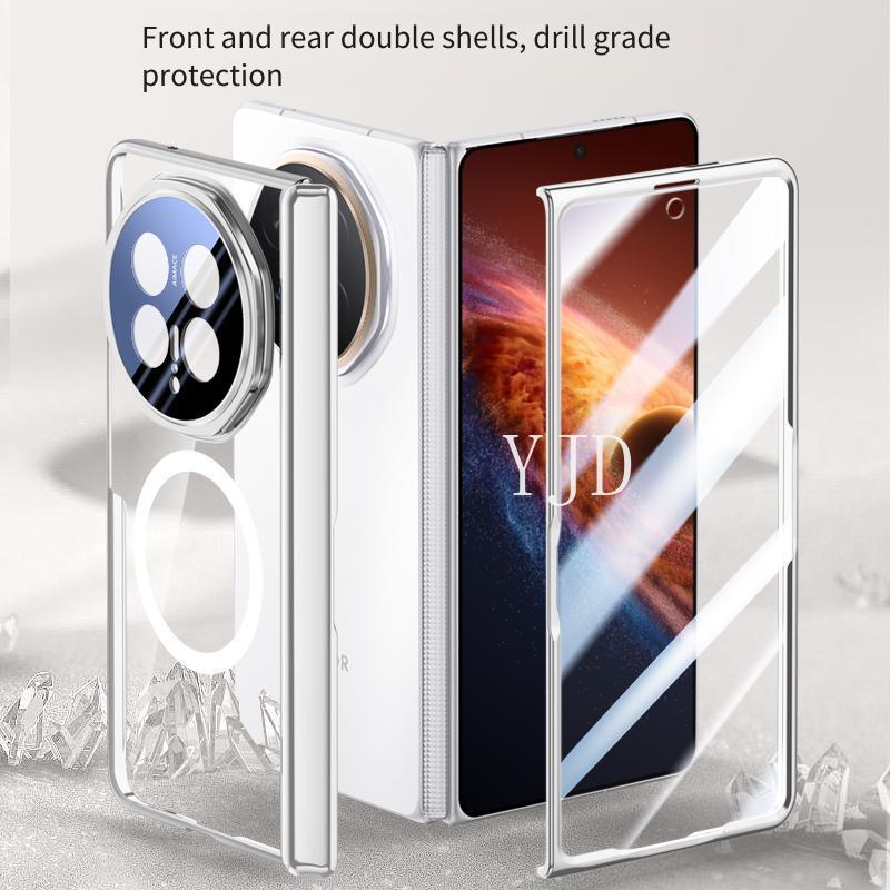 Ốp Lưng Cho OPPO Find N6 Khung Mạ Điện Độ Nét Cao Phim Cường Lực Thu Hút Từ Tính Vỏ Điện Thoại Chống Rơi