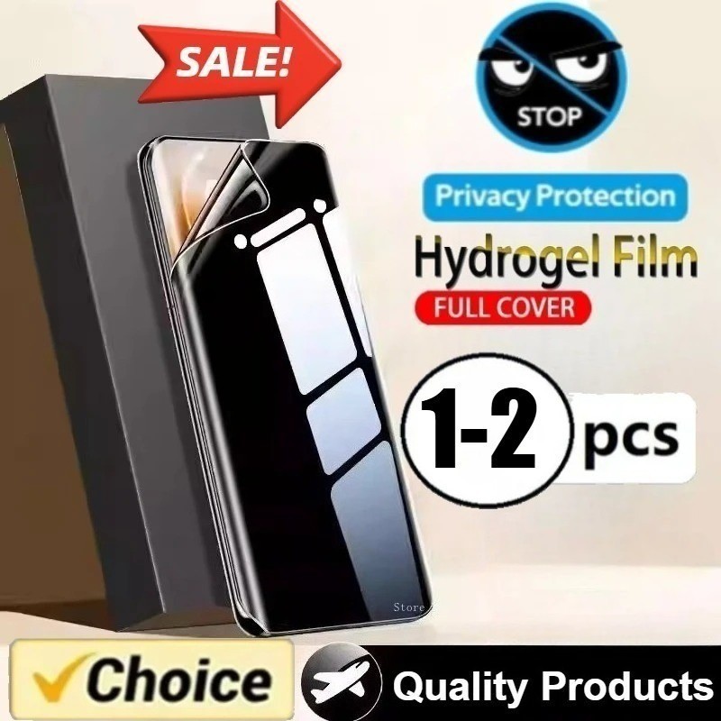 1-2 Chiếc Chống Trầy Xước Bảo Vệ Màn Hình Matte Film Cho Samsung Galaxy A10 A10s A12 A13 A14 A15 A16 A17 A20 A20s 4G 5G Chống Gián Điệp Riêng Tư Chống Ánh Sáng Xanh Hydrogel Film HD Phim Mềm